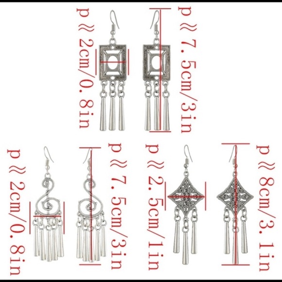 Boho statement earrings - Picture 5 of 6